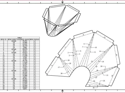 Sheet Metal Chutehopper Free 3D model