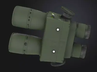 Night Vision Binocular Goggles STL OBJ 3D model