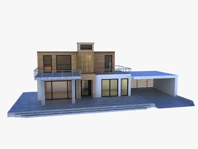 Modern house 3D model