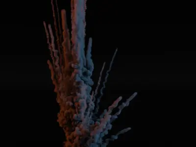 Airstrike Explosion 2 3D model