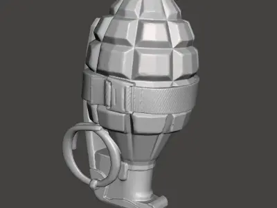 grenade 3d model for 3d printing 3D print model