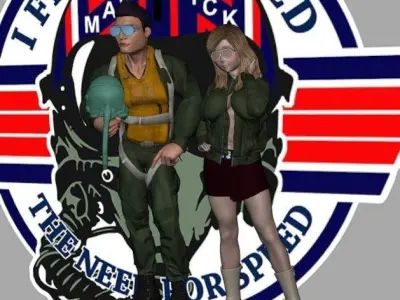 TOPGUN TOON DIORAMA 3D print model