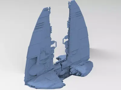 Wraith Interceptor architecture Pilon 3D model