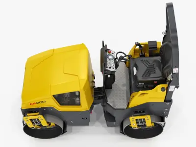 Asphalt Roller Generic 3D model