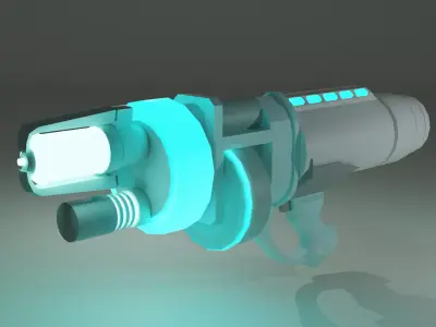 Frost blaster Low-poly 3D model