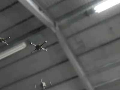 Drone flying 3D model