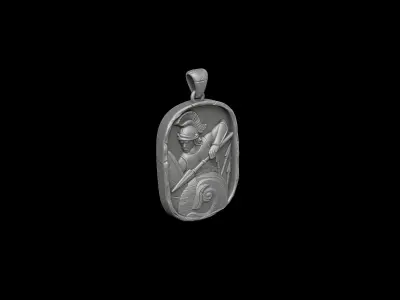 Roman Soldier Pendant 3D print model