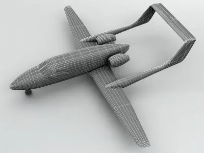  Adam A-700 Aircraft Low-poly 3D model