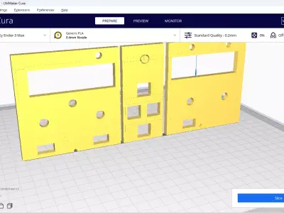 A380 Mcp fcu autopilot backlight compatible panel resin and fdm 3D print model