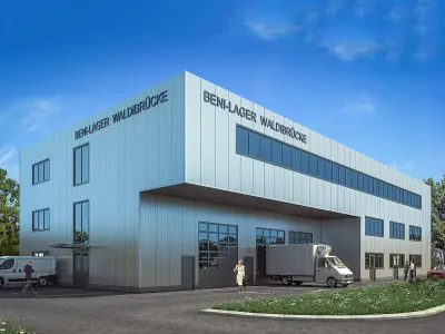 Warehouse Building 01 Low-poly 3D model