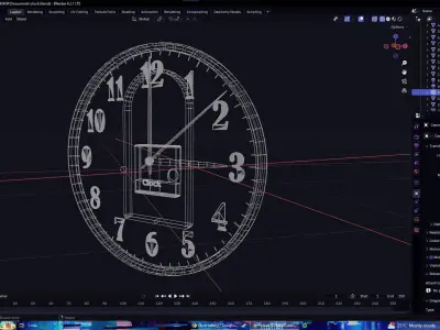 wall clock Free 3D model 4