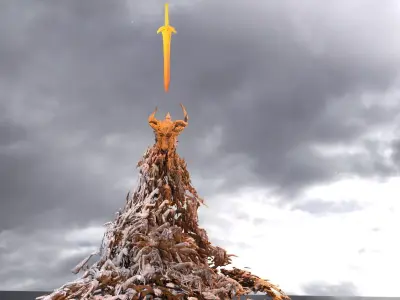 Undead treasure corpses 2 3D model