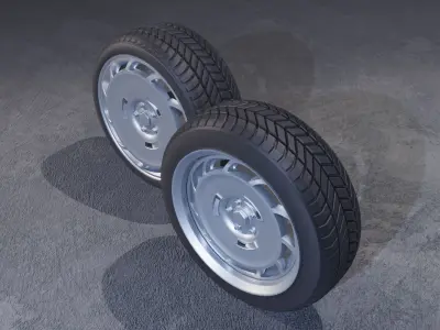 C11SP wheels Low-poly 3D model