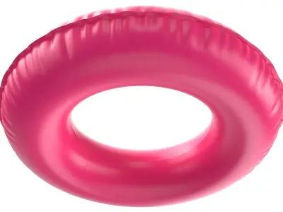 Detailed Inflatable Pool Toy 3D model