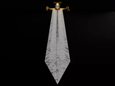 Greatsword Low-poly 3D model