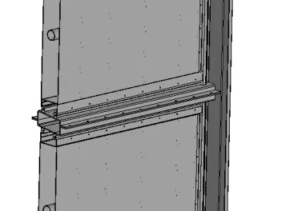 Flue gas valves 3000x3000mm 3D model