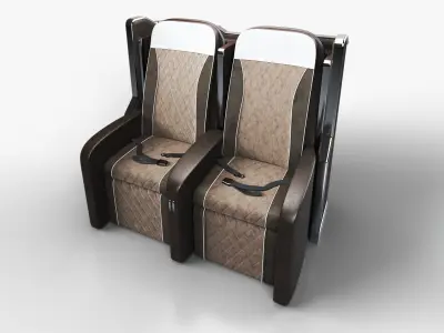 Business Class Passenger Seat Vray 3D model 3D model