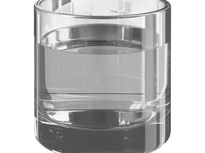  Short Full Vintage Drinking Glass Model 