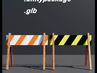 Barricade - Free low-poly 3D model