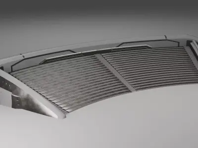 Amphitheatre radiator grille Low-poly 3D model