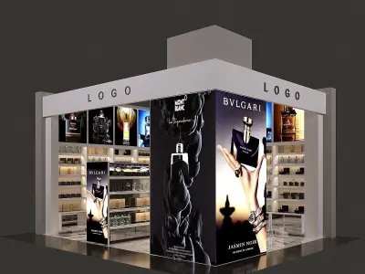 BEAUTY STORE FULL 3D SCENE 3D model