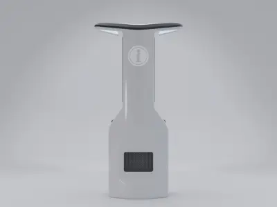 Public Multi Information Display Concept Low-poly 3D model