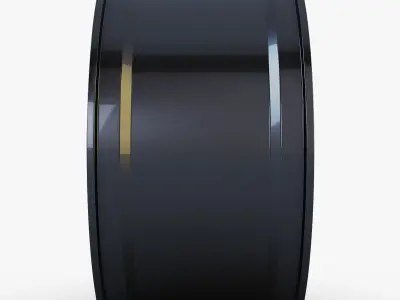 Style 303 wheel black Mid Poly Low-poly 3D model