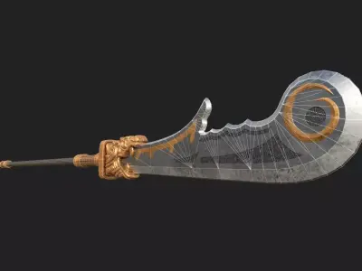 HuangZhong blade Low-poly 3D model