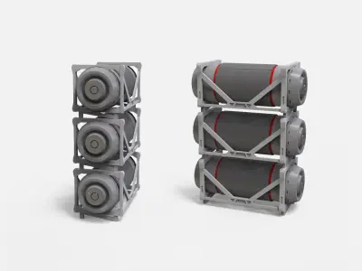 sci-fi Architecture kitbash 51 3D model