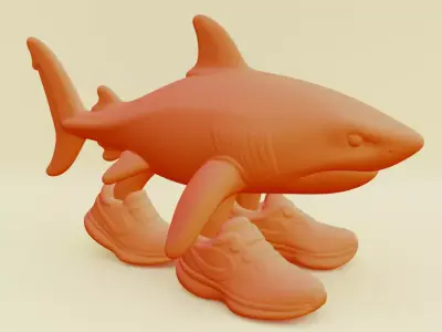 Tralalero Tralala Italian brainrot Printable 3D print model