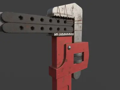 Wrench Weapon LowPoly Low-poly 3D model