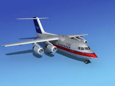 BAe 146-100 US Air 3D model