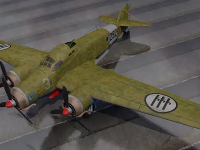 Savoia Marchetti SM-79 Sparviero 3D model