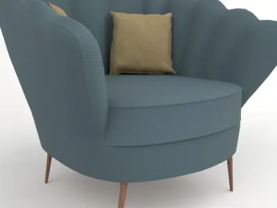 Sofa Chair PBR Multiple Colors Free 3D model