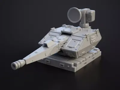 Skynex Anti-Aircraft System 3D-Printed 1-100 Scale 3D print model
