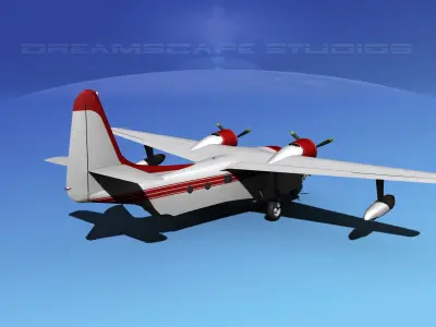 Grumman G-73 Mallard V03 3D model