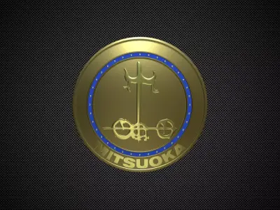 mitsuoka logo 3D model