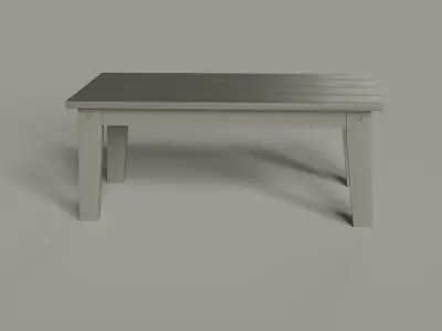 Lakeside Dining Coffee Table - 4 COLORS Low-poly 3D model
