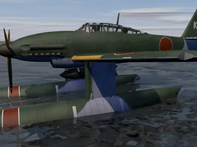 Aichi M6A1 Seiran 3D model