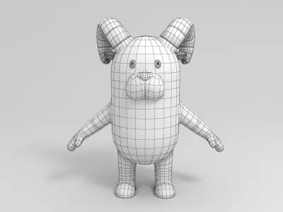 Cartoon Ram 3D model