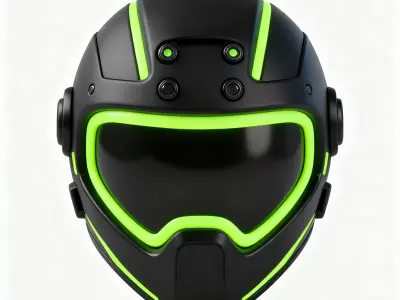 Stylized Advanced Recon Helmet 3D Model 3D Model Low-poly 3D model