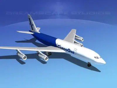 Boeing 707 Cargo One 3D model