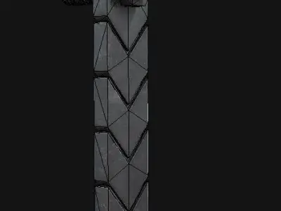 Wrench Blade Low-poly 3D model