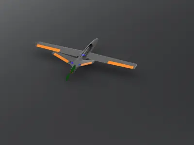 Unmanned Aerial Vehicle 3D print model