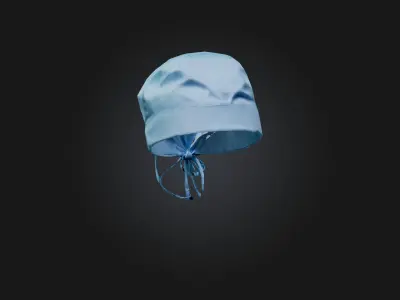 Surgical Cap Low-poly 3D model