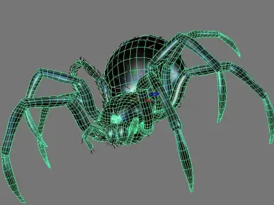 3D Modelnature animal creepy tarantula idle horror arachnid 3D model
