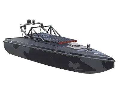 Sea baby Ukrainian multi-purpose unmanned surface vehicle 3D model