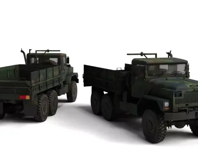 1982 Am General M939 Rigged Military Truck 3D Model  3D model