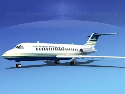 Doulgas DC-9-20 Air Charter Intl 3D model