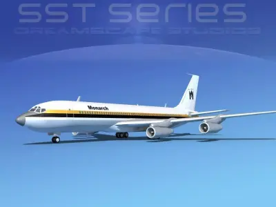 Boeing 707-320 SS Monarch 3D model